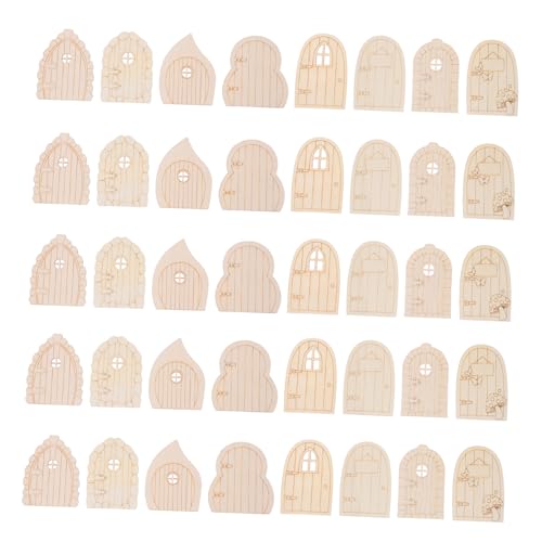 MUELODSIC 40 Stück Teiliges DIY Holz Miniatur Tür Unbemalt Wetterfest Rustikal für Garten Bäume Puppenhaus Miniatur Ornamente Kreative Wanddeko Geburtstag Hochzeit Party MUELODSIC 40 Stück Teiliges DIY Holz Miniatur Tür Unbemalt Wetterfest Rustikal für Garten Bäume Puppenhaus Miniatur Ornamente Kreative Wanddeko Geburtstag Hochzeit Party von MUELODSIC