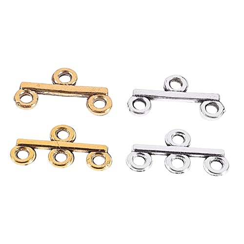 MUELODSIC 40Stücke DIY Schmuckverschlüsse Legierungs Kettenanschlüsse für Armbänder und Halsketten Antik für Schmuckgestaltung Langlebig und Leicht von MUELODSIC