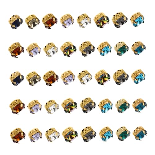 MUELODSIC 40Stücke Krallen Bohrer Zubehör für DIY Schmuck Rhinestone Gemischte Farben für Kleidung und Dekoration Hochwertiges Bastelmaterial für Projekte von MUELODSIC
