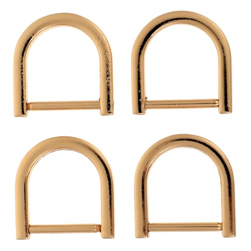 MUELODSIC 4Stücke D Ringe Zinklegierung Verstellbare Schnalle für Taschen und Rucksäcke Robuste D Ringe für DIY Projekte und Dekoration für Täglichen Gebrauch von MUELODSIC