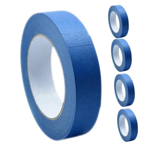 MUELODSIC 5 Rollen Malerkrepp Abdeckband Breit Lang Vielseitiges Klebeband für Wandgestaltung Kantenabdeckung Karosserie und Autoanstrich Einfach Zuschneidbar und Anwendbar MUELODSIC 5 Rollen Malerkrepp Abdeckband Breit Lang Vielseitiges Klebeband für Wandgestaltung Kantenabdeckung Karosserie und Autoanstrich Einfach Zuschneidbar und Anwendbar von MUELODSIC
