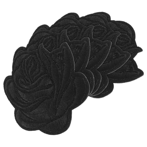 MUELODSIC 5 Stück Rosenbeet Gestickte Applikationen Und Verzierungen Kleidung Dekoration Stickereiflecken Patches Nähen Blumen- Form Flicken Aufnähen Sticken Aufnäher Nähen Schwarz Baumwolle MUELODSIC 5 Stück Rosenbeet Gestickte Applikationen Und Verzierungen Kleidung Dekoration Stickereiflecken Patches Nähen Blumen- Form Flicken Aufnähen Sticken Aufnäher Nähen Schwarz Baumwolle von MUELODSIC