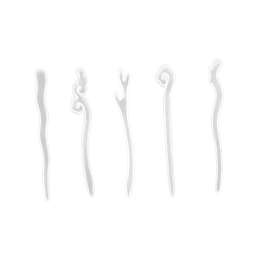 MUELODSIC 5 Stück Teiliges DIY Haarspangen Silikonformen Flexible und Langlebige Gießformen für Schmuckherstellung Semitransparente Silikonmold mit Verschiedenen Haarpin Designs MUELODSIC 5 Stück Teiliges DIY Haarspangen Silikonformen Flexible und Langlebige Gießformen für Schmuckherstellung Semitransparente Silikonmold mit Verschiedenen Haarpin Designs von MUELODSIC
