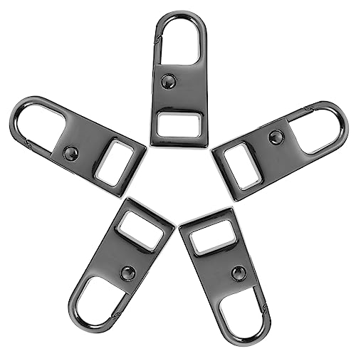 MUELODSIC 5 Stück Teiliges Reißverschluss Zipper Slider aus Robustem Metall Langlebig und Praktisch als Ersatz für Zuglaschen an Handtaschen Rucksäcken Koffern und Mehr Einfach zu Montieren von MUELODSIC