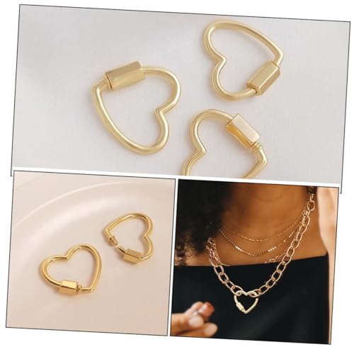 MUELODSIC 5 Stück Teiliges Schmuckverbinder Langlebiger Rostfrei Hautfreundlich Herzförmige Kettenverlängerung und Verschluss für DIY Armbänder und Halsketten Dekorativ und Vielseitig MUELODSIC 5 Stück Teiliges Schmuckverbinder Langlebiger Rostfrei Hautfreundlich Herzförmige Kettenverlängerung und Verschluss für DIY Armbänder und Halsketten Dekorativ und Vielseitig von MUELODSIC