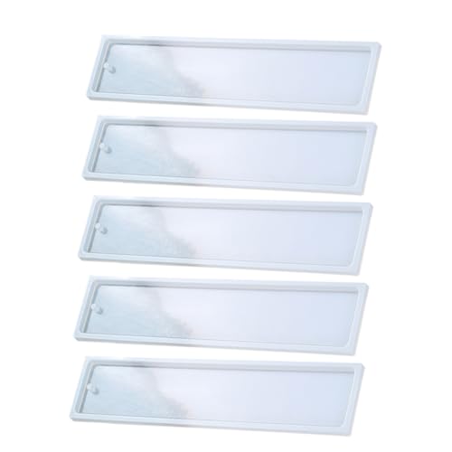 MUELODSIC 5 Stück Teiliges Silikonform Lesezeichen Gießform Flexibel Langlebig Wiederverwendbar für DIY Epoxidharz Schmuck Anhänger Lesezeichen Schlüsselanhänger Auto Schmuck MUELODSIC 5 Stück Teiliges Silikonform Lesezeichen Gießform Flexibel Langlebig Wiederverwendbar für DIY Epoxidharz Schmuck Anhänger Lesezeichen Schlüsselanhänger Auto Schmuck von MUELODSIC