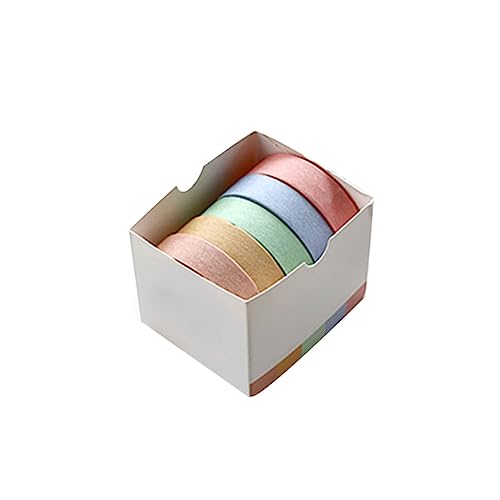 MUELODSIC 5 Stück Teiliges Washi Tape Buntes Papier Klebeband DIY Dekoratives Geschenkpapier Fotoalbum Klebeband Umweltfreundlich Leicht Ablösbar für Scrapbooking Journale Wandgestaltung von MUELODSIC