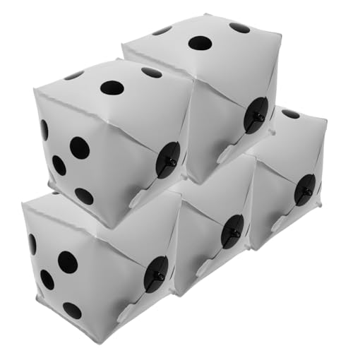 MUELODSIC 5 Stück Weiße Würfel Folienballons Selbstabdichtend Vielseitige Party Deko als Poker Mottoparty Hintergrund Einfach Aufzuhängen für Drinnen und Draußen MUELODSIC 5 Stück Weiße Würfel Folienballons Selbstabdichtend Vielseitige Party Deko als Poker Mottoparty Hintergrund Einfach Aufzuhängen für Drinnen und Draußen von MUELODSIC