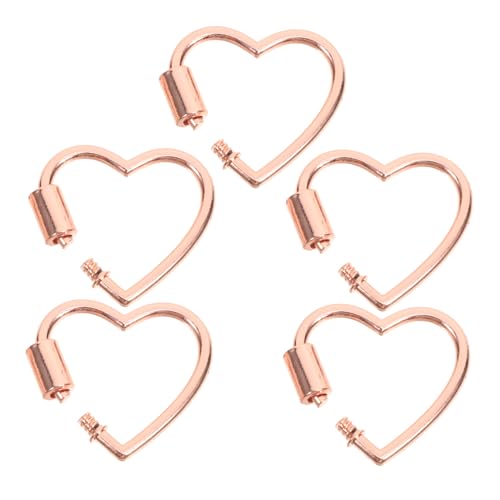 MUELODSIC 5 Stück Zubehör Verbinder Herz Halskette Schmuckherstellung Erdbeer Karabiner S Clips Für Webstuhl Armbänder Perlenkette Verlängerungskette Karabiner Charm Halskette MUELODSIC 5 Stück Zubehör Verbinder Herz Halskette Schmuckherstellung Erdbeer Karabiner S Clips Für Webstuhl Armbänder Perlenkette Verlängerungskette Karabiner Charm Halskette von MUELODSIC