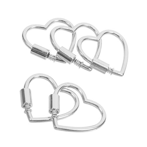 MUELODSIC 5 Stück Zubehör Verbinder Herz Halskettenschmuck Doppelverschluss Herz Schlüsselring Verschluss Rosa Karabiner Clip Halskette Anhänger Verschluss Herz Schlüsselring Halsketten MUELODSIC 5 Stück Zubehör Verbinder Herz Halskettenschmuck Doppelverschluss Herz Schlüsselring Verschluss Rosa Karabiner Clip Halskette Anhänger Verschluss Herz Schlüsselring Halsketten von MUELODSIC