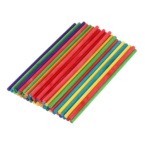 MUELODSIC 50 Stück Bunte Holzstäbchen Runde Diy Holzsticks für Bastelprojekte und Eiscreme Herstellung Kinderfreundlich Hochwertigem Holz Gefertigt MUELODSIC 50 Stück Bunte Holzstäbchen Runde Diy Holzsticks für Bastelprojekte und Eiscreme Herstellung Kinderfreundlich Hochwertigem Holz Gefertigt von MUELODSIC