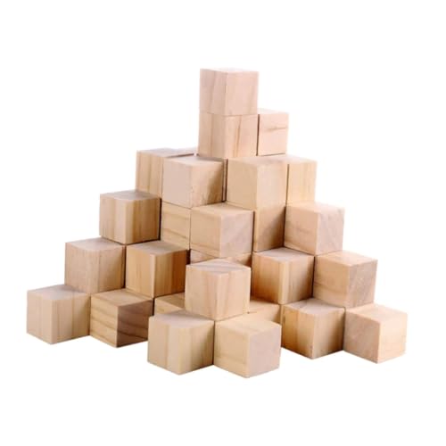 MUELODSIC 50 Stück Holzklötze Quadratisch Naturbelassen für DIY Basteln Stempeln Puzzle Holzwürfel Blanko Holzklötze für Kreative Projekte und Lernspiele MUELODSIC 50 Stück Holzklötze Quadratisch Naturbelassen für DIY Basteln Stempeln Puzzle Holzwürfel Blanko Holzklötze für Kreative Projekte und Lernspiele von MUELODSIC