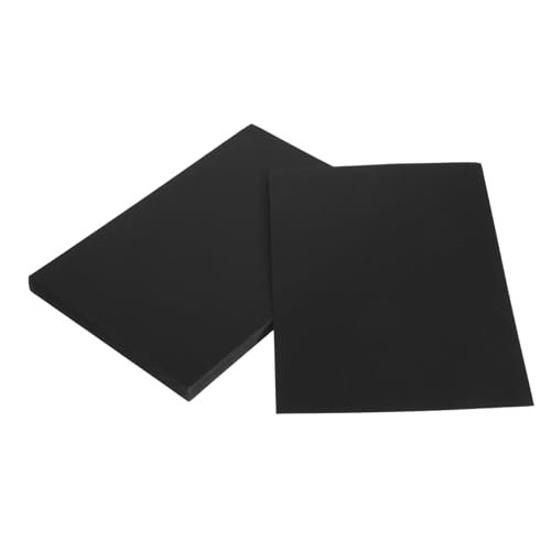 MUELODSIC 50 Stück Normales Papier Schwarzer Karton Schwarzer Filz Schaumbrett Akustisch Visitenkarten Für Unternehmen Kartonpapier Schwarzes Posterpapier Visitenkartenpapier Papier Schwarz von MUELODSIC