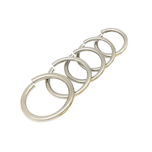 MUELODSIC 50 Stück O Ringe für Schmuckherstellung Runde Verbindungsringe für Armbänder DIY Zubehör Leicht Langlebig Einfache Installation für Kreative Projekte von MUELODSIC