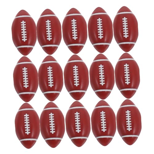 MUELODSIC 50 Stück Rugby-perlenzubehör Fußball-perlenarmband Fußballperlen Baseballperlen Für Die Schmuckherstellung Sportperlen Aus Holz Schmuckzubehör Fußball-charms Fußball-anhänger Acryl von MUELODSIC