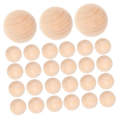 MUELODSIC 50 Stück Runde Holzkugeln aus Massivem Lotus Holz Ohne Loch Glatte Oberfläche DIY Bastelperlen für Schmuckherstellung und Dekoration Natürliche Holzperlen zum Bemalen MUELODSIC 50 Stück Runde Holzkugeln aus Massivem Lotus Holz Ohne Loch Glatte Oberfläche DIY Bastelperlen für Schmuckherstellung und Dekoration Natürliche Holzperlen zum Bemalen von MUELODSIC