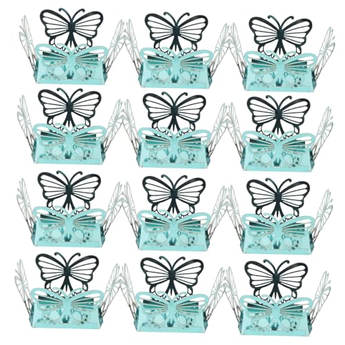 MUELODSIC 50 Stück Schmetterling Papier Candy Box Robuste Quadratische Pralinenverpackung mit Hollow out Design Romantische Trüffelverpackung für Hochzeit Geburtstag Valentinstag Shower MUELODSIC 50 Stück Schmetterling Papier Candy Box Robuste Quadratische Pralinenverpackung mit Hollow out Design Romantische Trüffelverpackung für Hochzeit Geburtstag Valentinstag Shower von MUELODSIC