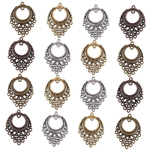 MUELODSIC 50 Stück Teiliges DIY Schmuck Anhänger Hohl Vintage Stil Mehrfarbige Unregelmäßige Kreisform Leicht und Langlebig für Halsketten Armbänder Ohrringe und Bastelarbeiten MUELODSIC 50 Stück Teiliges DIY Schmuck Anhänger Hohl Vintage Stil Mehrfarbige Unregelmäßige Kreisform Leicht und Langlebig für Halsketten Armbänder Ohrringe und Bastelarbeiten von MUELODSIC