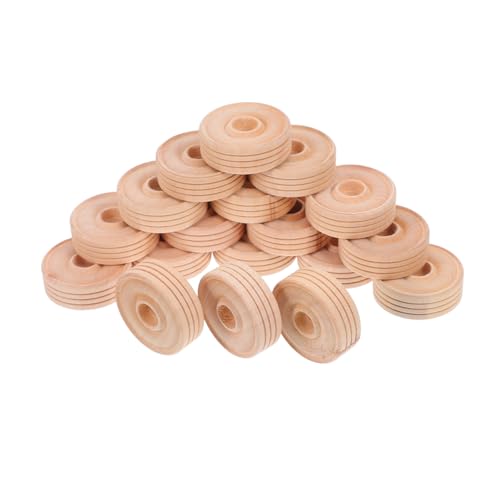 MUELODSIC 50 Stück Teiliges Kleine Holzräder aus Massivem Holz DIY Zubehör für Handgemachte Spielzeuge und Bastelprojekte Langlebig und Formstabil für Kreativen Bauen und Modellieren MUELODSIC 50 Stück Teiliges Kleine Holzräder aus Massivem Holz DIY Zubehör für Handgemachte Spielzeuge und Bastelprojekte Langlebig und Formstabil für Kreativen Bauen und Modellieren von MUELODSIC