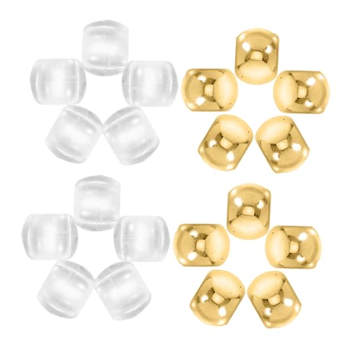 MUELODSIC 50 Stück Teiliges Set Große Loch Perlen Transparent und Goldfarben für Dreadlocks Flechtfrisuren Schmuckherstellung Diy Armbänder Halsketten Vielseitiges Bastelzubehör MUELODSIC 50 Stück Teiliges Set Große Loch Perlen Transparent und Goldfarben für Dreadlocks Flechtfrisuren Schmuckherstellung Diy Armbänder Halsketten Vielseitiges Bastelzubehör von MUELODSIC