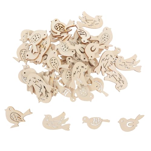 MUELODSIC 50 Stück Unfertige Anhänger mit Hohl Design Leichte Holzscheiben zum Basteln und Bemalen Kreative Holzverzierung für DIY Scrapbooking Kinderzimmerdeko und Handwerksprojekte MUELODSIC 50 Stück Unfertige Anhänger mit Hohl Design Leichte Holzscheiben zum Basteln und Bemalen Kreative Holzverzierung für DIY Scrapbooking Kinderzimmerdeko und Handwerksprojekte von MUELODSIC