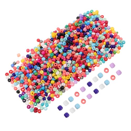 MUELODSIC 5000Stücke Bunte Glasperlen DIY Bastelperlen für Armbänder und Kreative Bastelmaterialien für Schmuckherstellung für Kreuzstich und Handwerksprojekte von MUELODSIC