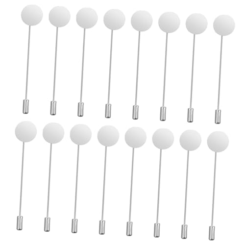 MUELODSIC 50Stücke DIY Broschen Zubehör mit Rundtablett Sicherheitsnadeln für Schmuckgestaltung für Anstecker und Accessoires Silber MUELODSIC 50Stücke DIY Broschen Zubehör mit Rundtablett Sicherheitsnadeln für Schmuckgestaltung für Anstecker und Accessoires Silber von MUELODSIC