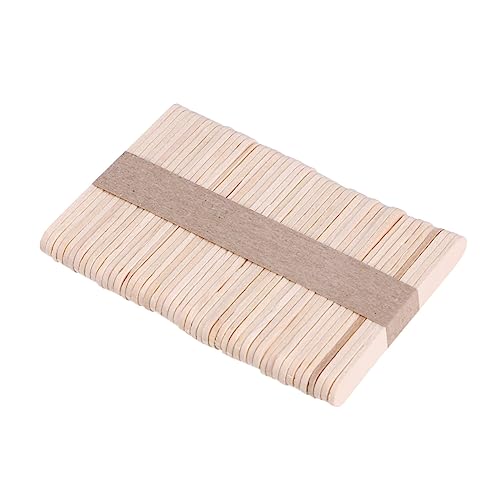MUELODSIC 50Stücke DIY Holzstäbchen für Bastelmaterialien Hochwertigem Holz für Handwerksprojekte zum Selbermachen von Eisbäumen von MUELODSIC