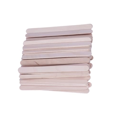 MUELODSIC 50Stücke Unbeschichtete Holzstäbchen für DIY Basteln Eisstöcke Natürliche Holzfarbe Vielseitig Einsetzbar für Schulprojekte Partys und Designs MUELODSIC 50Stücke Unbeschichtete Holzstäbchen für DIY Basteln Eisstöcke Natürliche Holzfarbe Vielseitig Einsetzbar für Schulprojekte Partys und Designs von MUELODSIC