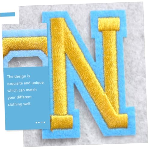 MUELODSIC 52 Stück Teiliges Alphabet Aufnäher zum Aufbügeln Bestickte Buchstaben Patches für Kleidung Jacken Hüte Schuhe und Taschen DIY Reparaturflicken Langlebig und Einfach Anzubringen von MUELODSIC
