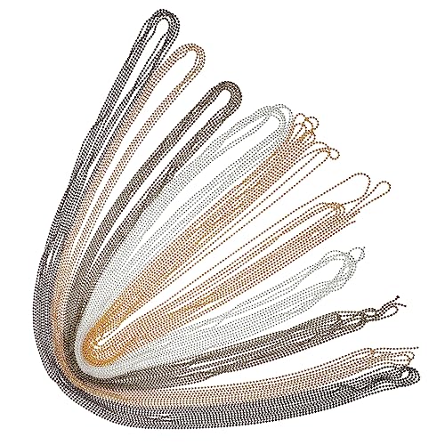 MUELODSIC 5Stücke Metall Kugelkette Perlenkette zum Selbermachen DIY Armband Schlüsselanhänger Zubehör Langlebig und Rostfrei Dicke Vielseitig für Schmuckherstellung MUELODSIC 5Stücke Metall Kugelkette Perlenkette zum Selbermachen DIY Armband Schlüsselanhänger Zubehör Langlebig und Rostfrei Dicke Vielseitig für Schmuckherstellung von MUELODSIC