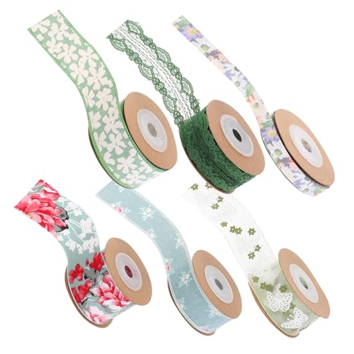MUELODSIC 6 Rollen Geschenkband aus Polyester Dekoratives Schleifenband für Geschenkverpackungen Basteln und Haarschmuck pro Vielseitiges DIY Dekorationsmaterial MUELODSIC 6 Rollen Geschenkband aus Polyester Dekoratives Schleifenband für Geschenkverpackungen Basteln und Haarschmuck pro Vielseitiges DIY Dekorationsmaterial von MUELODSIC