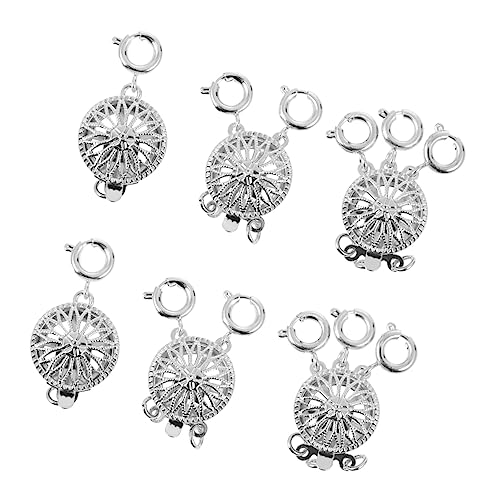MUELODSIC 6 Stück Metallschließe für Schmuckherstellung Sonnenblumen Verschlüsse für Armbänder und Langlebige Einfache Handhabung für DIY Projekte von MUELODSIC