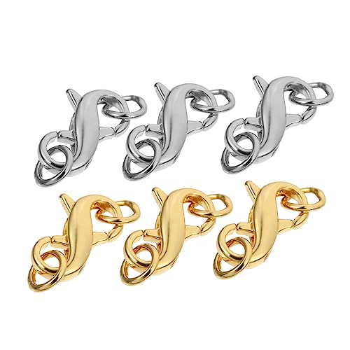 MUELODSIC 6 Stück Teiliges Doppelkopf Metall Verbindungshaken für DIY Armbänder und Umweltfreundliches Material für Schmuckgestaltung Robust und Langlebig MUELODSIC 6 Stück Teiliges Doppelkopf Metall Verbindungshaken für DIY Armbänder und Umweltfreundliches Material für Schmuckgestaltung Robust und Langlebig von MUELODSIC