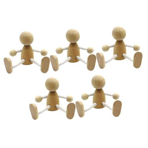 MUELODSIC 6 Stück Teiliges Kleine Dekorative Holzpuppen zum Bemalen DIY holzfiguren für Pädagogisches Bastelspielzeug Hand auge koordination für Wohn Klassenzimmerdekoration MUELODSIC 6 Stück Teiliges Kleine Dekorative Holzpuppen zum Bemalen DIY holzfiguren für Pädagogisches Bastelspielzeug Hand auge koordination für Wohn Klassenzimmerdekoration von MUELODSIC