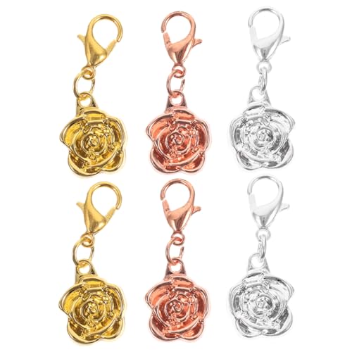 MUELODSIC 6 Stück Teiliges Magnetische Schmuckverschlüsse im Rosendesign DIY und Armbänder Silber Gold und Roségold für Bastelarbeiten und Schmuckherstellung MUELODSIC 6 Stück Teiliges Magnetische Schmuckverschlüsse im Rosendesign DIY und Armbänder Silber Gold und Roségold für Bastelarbeiten und Schmuckherstellung von MUELODSIC