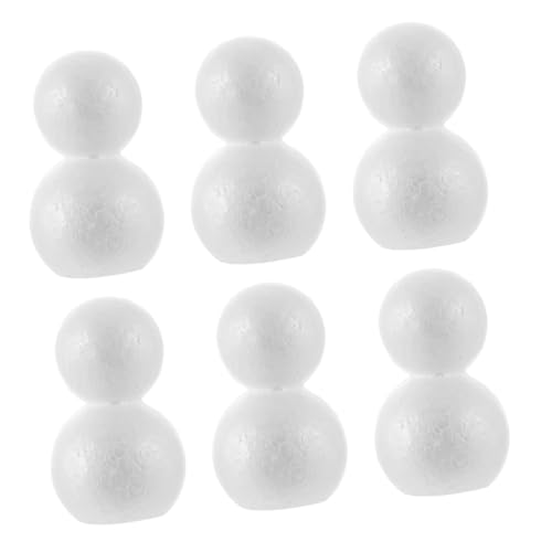 MUELODSIC 6 Stück Teiliges Schneemann Bastelset aus Weißem Styropor DIY Material für Erwachsene für Weihnachtsdeko Fördert Feinmotorik und Gestalten MUELODSIC 6 Stück Teiliges Schneemann Bastelset aus Weißem Styropor DIY Material für Erwachsene für Weihnachtsdeko Fördert Feinmotorik und Gestalten von MUELODSIC