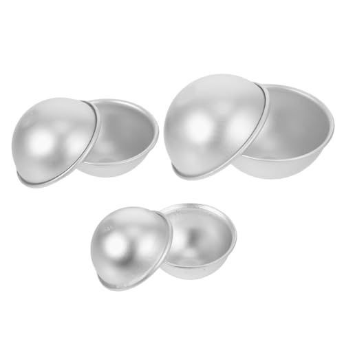 MUELODSIC 6 Stück handgemachte Seifenform Form für Badesalzkugeln Form für Badekugeln Formenbausatz DIY -Seifenform Metallformen Badekugel-Form DIY Badeformen Aluminiumlegierung Silber MUELODSIC 6 Stück handgemachte Seifenform Form für Badesalzkugeln Form für Badekugeln Formenbausatz DIY -Seifenform Metallformen Badekugel-Form DIY Badeformen Aluminiumlegierung Silber von MUELODSIC