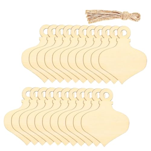 MUELODSIC 60 Stück Teiliges Unfertige Holzteile zum Basteln mit Naturseil Runde Holzstücke für DIY Handwerk Kinderbastelei und Dekoration Kreativ Vielseitig Verwendbar von MUELODSIC