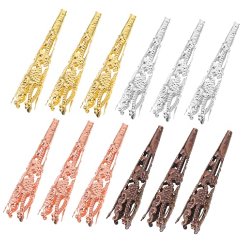MUELODSIC 60Stücke Perlenkappen für Schmuckherstellung Kegelförmige Endkappen für DIY Armbänder Halsketten und Ohrringe Vielseitige Schmuckteile Verschiedenen Farben MUELODSIC 60Stücke Perlenkappen für Schmuckherstellung Kegelförmige Endkappen für DIY Armbänder Halsketten und Ohrringe Vielseitige Schmuckteile Verschiedenen Farben von MUELODSIC