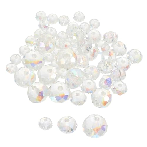 MUELODSIC 60Stücke Teiliges Glasperlen für DIY Schmuckherstellung Transparente Ab Glasperlen für Armbänder und Bastelarbeiten MUELODSIC 60Stücke Teiliges Glasperlen für DIY Schmuckherstellung Transparente Ab Glasperlen für Armbänder und Bastelarbeiten von MUELODSIC