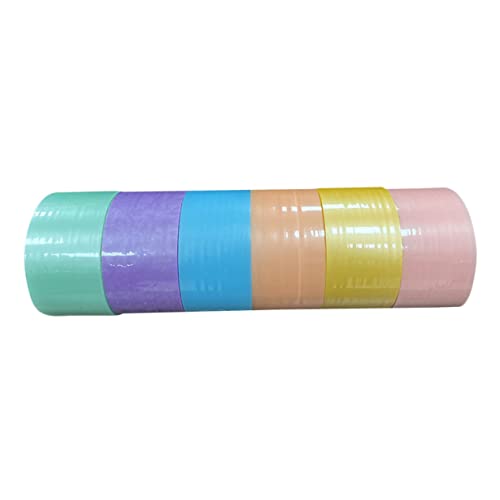 MUELODSIC 6Rollen Klebeband DIY Klebebänder für Stressabbau und Projekte Sichere Materialien für Basteln und Dekompression von MUELODSIC