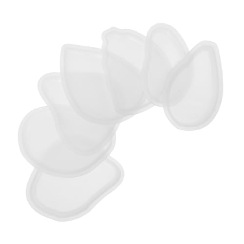 MUELODSIC 7 Stück Anhängerform Anhänger Silikonform Epoxid-anhänger Heftige Harzform Epoxidharz -schmuckformen Harz Formt Schmuck Diy -handwerksformen Harzformen Kieselgel Weiß von MUELODSIC