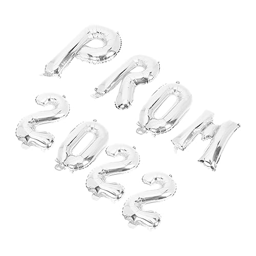 MUELODSIC 8 Stück Teiliges Ballon Set Silber Prom Graduation Party Ballons Leichte Abschlussdekoration für Fotohintergrund Wanddeko Abschlussfeier Klassenzimmer und Outdoor Festliche MUELODSIC 8 Stück Teiliges Ballon Set Silber Prom Graduation Party Ballons Leichte Abschlussdekoration für Fotohintergrund Wanddeko Abschlussfeier Klassenzimmer und Outdoor Festliche von MUELODSIC