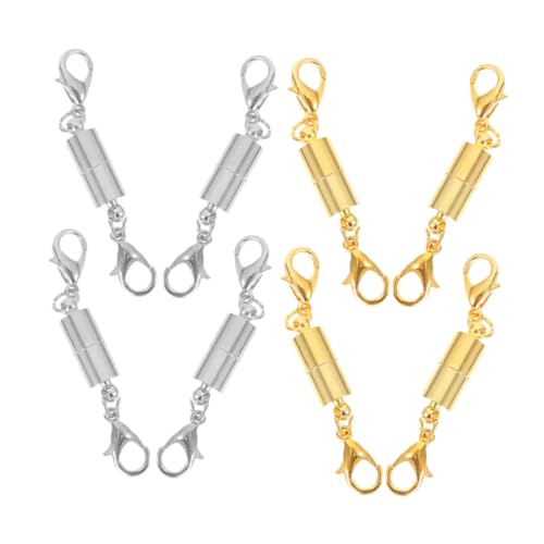 MUELODSIC 8 Stück Teiliges Magnetische Schmuckverschlüsse aus Dekorative Hummer Magnetverschlüsse für Armbänder und Halsketten Praktische DIY Schmuckverbinder für Designs MUELODSIC 8 Stück Teiliges Magnetische Schmuckverschlüsse aus Dekorative Hummer Magnetverschlüsse für Armbänder und Halsketten Praktische DIY Schmuckverbinder für Designs von MUELODSIC