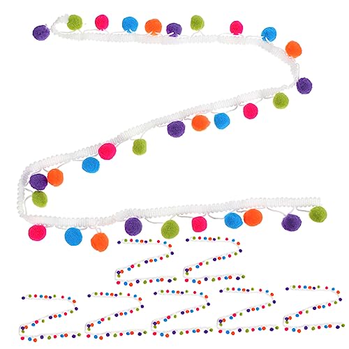 MUELODSIC 8 Stück Teiliges Pom Pom Ball Fransenborte Dekorative Nähzubehör für Kreative DIY Kleidung und Bastelprojekte für Umgebungsdekoration MUELODSIC 8 Stück Teiliges Pom Pom Ball Fransenborte Dekorative Nähzubehör für Kreative DIY Kleidung und Bastelprojekte für Umgebungsdekoration von MUELODSIC