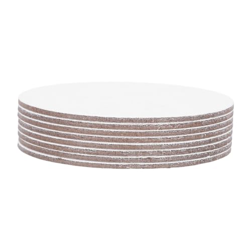 MUELODSIC 8 Stück Teiliges Rundes Malbrett Hochwertige Künstler Leinwandplatte für Öl und Acrylfarben für DIY Projekte und Hobbymaler Weiß MUELODSIC 8 Stück Teiliges Rundes Malbrett Hochwertige Künstler Leinwandplatte für Öl und Acrylfarben für DIY Projekte und Hobbymaler Weiß von MUELODSIC
