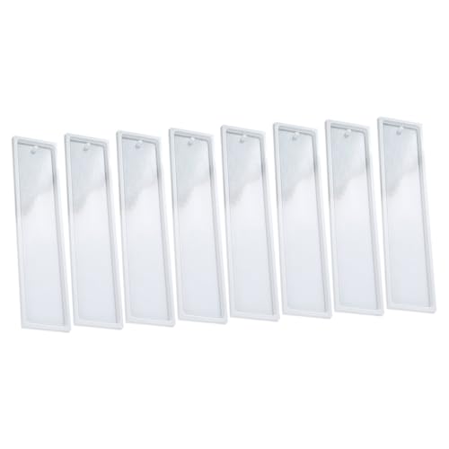 MUELODSIC 8 Stück Teiliges Silikon Lesezeichen Gießform DIY Epoxidharz Form für Ketten Langlebig Flexibel Kreativ für Individuelle Buchzeichen Herstellung MUELODSIC 8 Stück Teiliges Silikon Lesezeichen Gießform DIY Epoxidharz Form für Ketten Langlebig Flexibel Kreativ für Individuelle Buchzeichen Herstellung von MUELODSIC