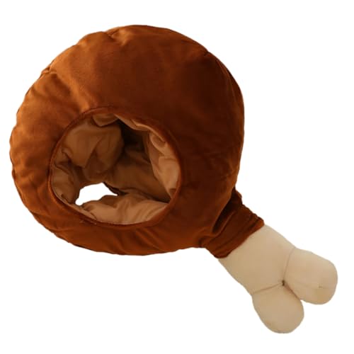 MUELODSIC Adorable Drumsticks Kopfbedeckung aus Dickem Plüsch Weicher Bequemer für Festliche Verkleidung und Rollenspiel Warme Kopfbedeckung für Kalte Wintertage MUELODSIC Adorable Drumsticks Kopfbedeckung aus Dickem Plüsch Weicher Bequemer für Festliche Verkleidung und Rollenspiel Warme Kopfbedeckung für Kalte Wintertage von MUELODSIC