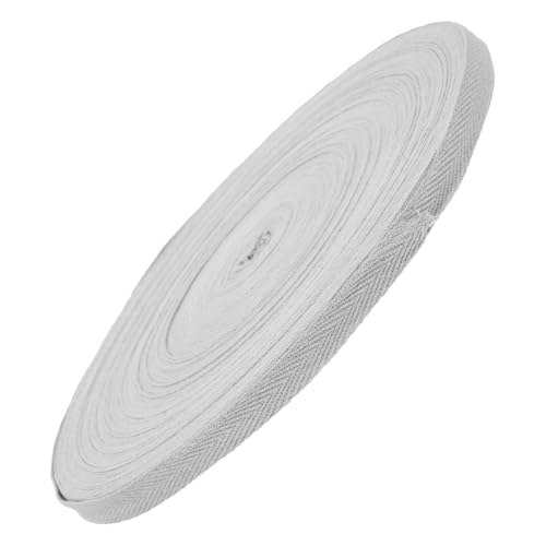 MUELODSIC Baumwoll webband Breit Verschleißfestes Fischgrätenmuster Vielseitiges Dekorations Geschenkband für Kleidung Heimwerker Nähen DIY projekte Graues Einfassband MUELODSIC Baumwoll webband Breit Verschleißfestes Fischgrätenmuster Vielseitiges Dekorations Geschenkband für Kleidung Heimwerker Nähen DIY projekte Graues Einfassband von MUELODSIC